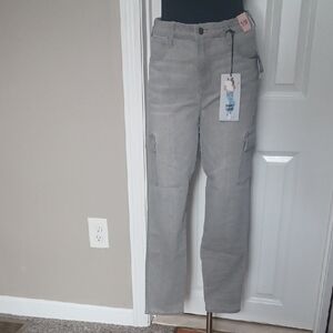 Celebrity Pink Light Gray Skinny Cargo Pants